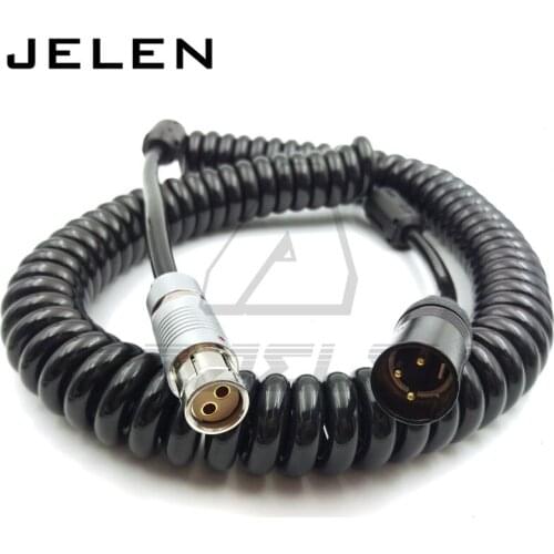 XLR 3pin to ARRI XT 2-pin mother Power plug for ARRI ALEXA XT, ARRI ALEXA SXT Power Cable, Spring wire length 80CM, stretch 2-3M