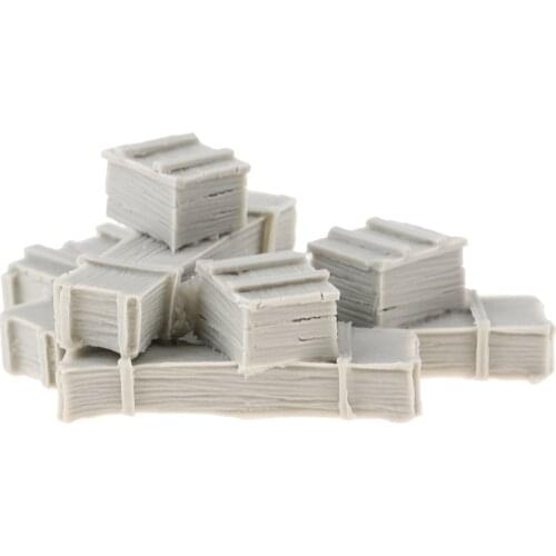 1/35 Scale Resin Crates Modeling Miniature Landscape Scenery Diorama Landscaping Accessories Supplies