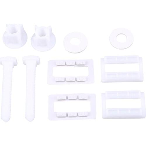 1 Set Plastic Toilet Seat Hinge Bolts Screw Fixing Fitting Kit Toilet Seat Replacement Part for Washers Bathroom Tool