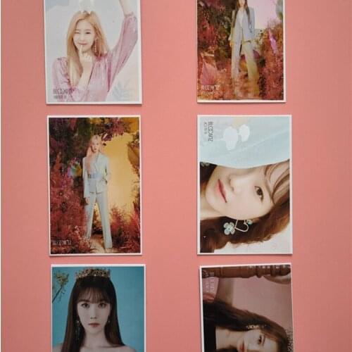 16Pcs/set KPOP IZONE Girls Team Album BLOOM IZ Photo Card PVC Cards Self Made LOMO Card Photocard Gift For Friend
