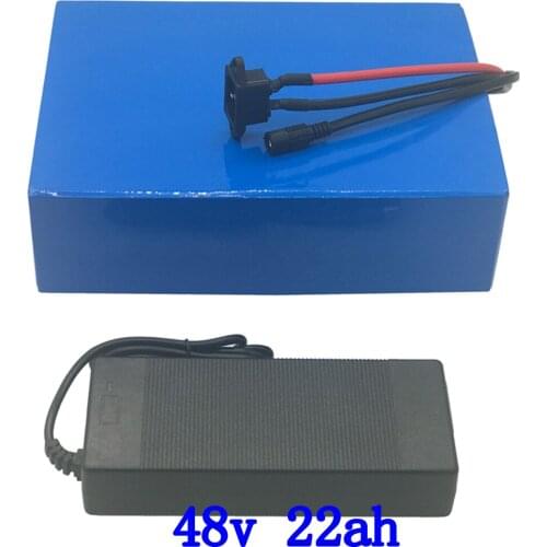 48V ebike battery 48V 1000W 2000W scooter battery pack 48V 22AH lithium battery 48v 22ah ebike battery with 50A BMS+5A charger