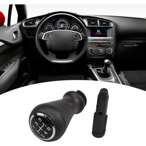 5-speed Gear Shift Knob Spare Parts Replacement for Citroen Peugeot 206 207 307 Car Accessories