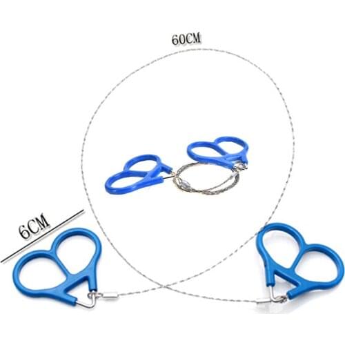 60cm Outdoor Steel Wire Saw Ring Scroll Emergency Travel Outdoor Hiking Hunting Survival Tool Set