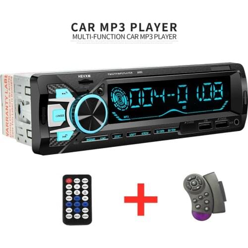 12V Colorful lights Bluetooth Car MP3 Player Radio, MP3/WMA/WAV formats ,Support Fast Charge/ Dual USB/AUX/FM/TF card Radio