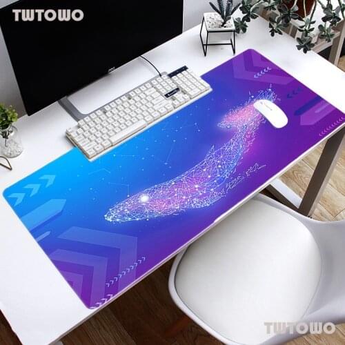 900*400*2mm Whale Design Speed Gaming Large Mouse Pad Mat Rubber Lock Edge MousePad Gamer Mat For Desk Computer Pad