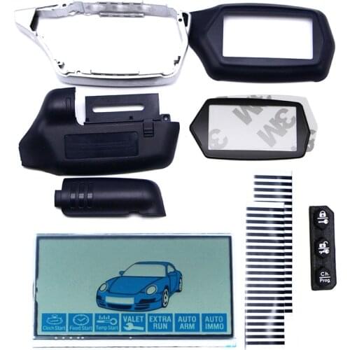 C9 Lcd display and C9 case keychain for starline C9 C4 C6 lcd two way car remote Twage C9 key fob cover Key Fob Chain