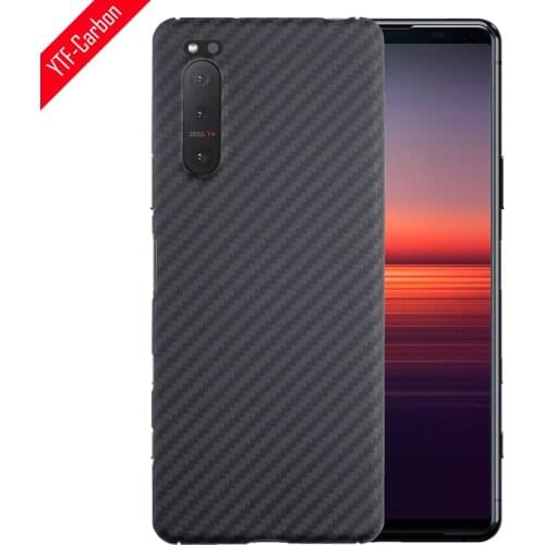 YTF-carbon real carbon fiber phone shell for Sony Xperia 5 II case aramid Fiber Ultra-thin Xperia 5 II 5G phone shell Original