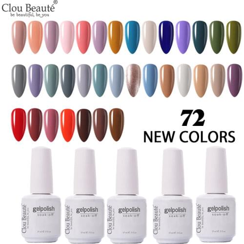 Clou Beaute Gellak UV 15ml Semi Permanent Varnish Nail Polish Gel Base And Top Coat Soak Off Nail Art Painting Gel Nail Polish