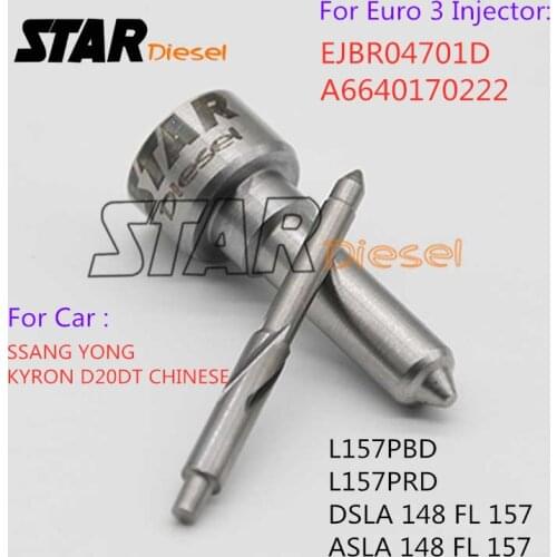 STAR diesel Nozzle L157PBD L157PRD DSLA148FL157 ASLA148FL157 For Injector EJBR04701D A6640170222 SSANGYONG KYRON D20DT CHINESE