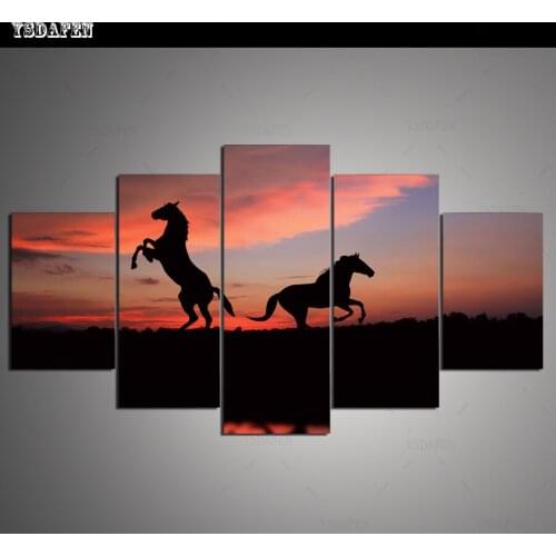 HD print olieverf Film modulaire foto Scenery poster kind room decor woondecoratie 5 stks canvas art z509