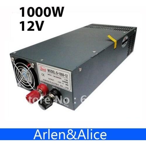 1000W 12V 80A 220V INPUT Single Output Switching power supply for LED Strip light AC to DC