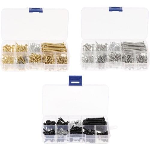 Electric Guitar Screw Kit with Springs for Guitar Bridge Pickup Tuner Neck Plate Buttons Mount DIY Accessories