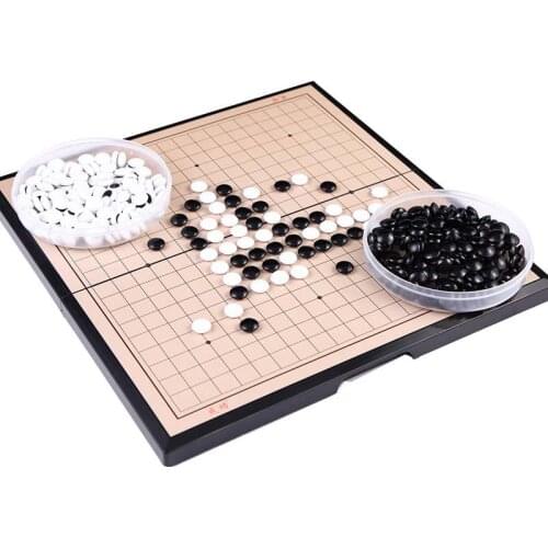 Line Magnetic Go Game Foldable Weiqi Acrylic Black White Chessman Chess Set for Children Puzzle Chess Board Toys Game Gift Fun