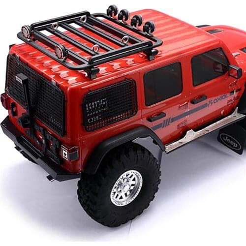 Metal Roof Rack Luggage Carrier Shelf With Handle for 1/10 TRX4 Defender TRX6 G63 AXIAL SCX10 III RC Car Accessories