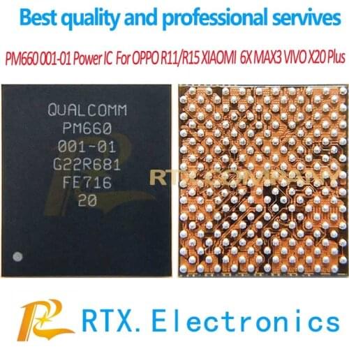 PM660 001-01 Power IC FOR XIAOMI 6X MAX3 note5 pro /OPPO R15 R11/VIVO X20 Plus PM IC Power management Supply Control IC Chip