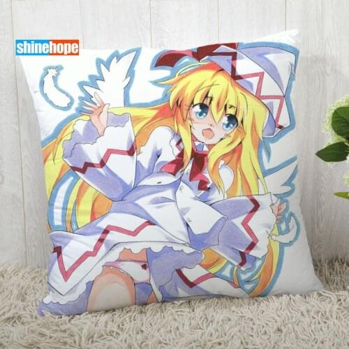 Lily White Pillow Cover Customize Anime Pillowcase Modern Home Decorative Pillow Case For Living Room 45X45cm,40X40cm