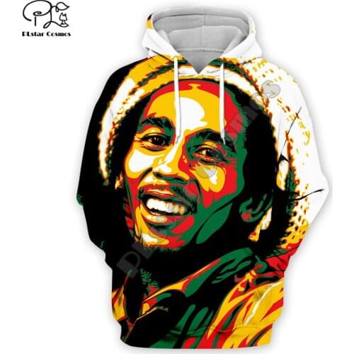 Newest Reggae Lion Singer HipHop Legend Bob Marley Funny NewFashion Harajuku 3DPrint Men/Women Autumn Pullover Casual Hoodies 11