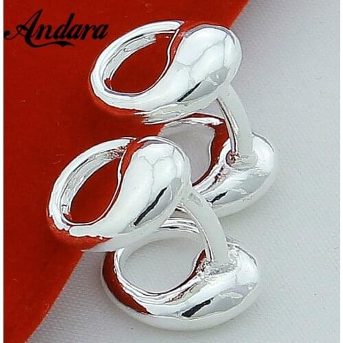 Brand New Silver Shirt Cuff Cufflinks Silver Color Jewelry for Women Men Wedding Party Gift