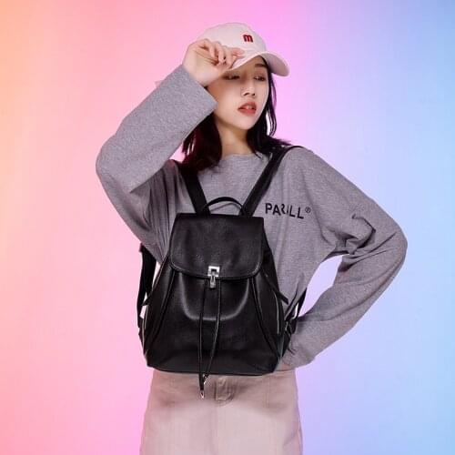 2021 New Womens Bag Genuine Leather Trade Womens College Leisure Trend Womens Shoulder Bag Backpack