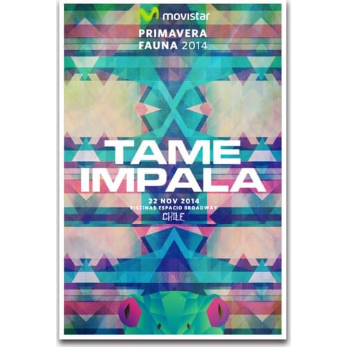 New Tame Impala Custom Hot Rock Music-Silk Art Poster Wall Sicker Decoration Gift