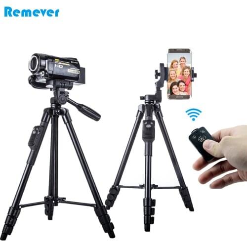 New Tripod with Phone Holder+Bluetooth Remote for Iphone Android Phones Tripod Bracket for Gopro CANON SONY NIKON DSLR DV Camera