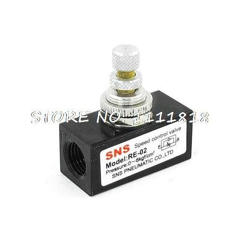 G1/4" One Way Pneumatic Air Speed Flow Control Valve RE-02