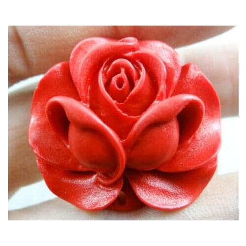 Natural stone Quartz crystal Cinnabar flower pendant nfor diy jewelry making Necklace Accessories S14