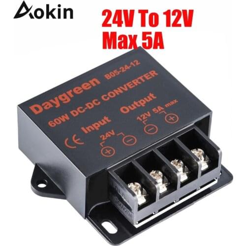 24V to 12V 5A DC DC Converter Regulator Car Step Down Reducer Daygreen CE Certificated 24V to 12V 10AMP