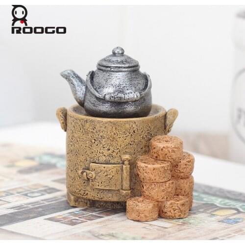 Roogo Retro ornament for creative home accessories decoration handicraft old memories figurine minatures home living room descor