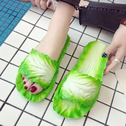 Miaoguan Flip Flops for Women Womens Slippers Home Bathroom Flip Flops Funny Shoes Cabbage Shoes Women Outdoor Female Slides