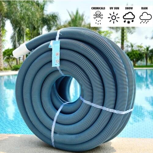 New 1.5 Inch Heavy Duty Pool Silicone Vacuum Hose Tubing With Swivel Cuff Swimming Pool Vacuum Hose Cleaning Accessories