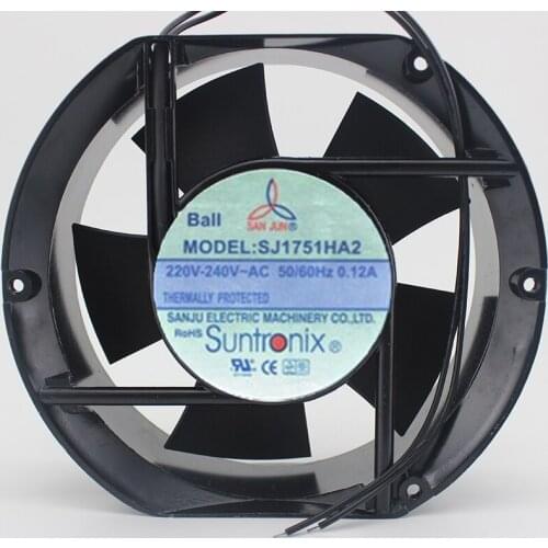 Brand new original SJ1751HA2 AC220V 172*150*51 double ball bearing aluminum frame fan