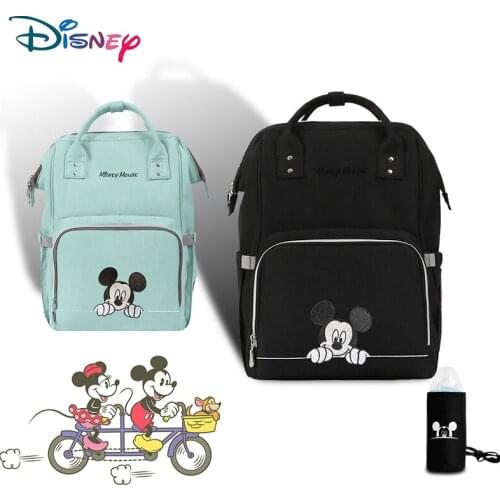 Disney Baby Bags for Mom Multifunctional USB Waterproof Fashion Mummy Maternity Nappy Bag Large Capacity Baby Stroller Organizer