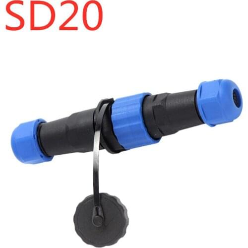 Waterproof connector aviation plug male and female butt socket connector SD20-2-3-4-5-7-9-12 core IP68