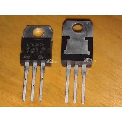 10PCS Genuine L7808CV TO-220 package three-terminal regulator L7808 1.5A + 8.0V thick slices