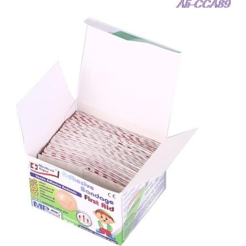 100pcs/pack Outdoor Medical Adhesive Sticker Wound Paste Waterproof Band-Aid Hemostatic Bandage Pain Plaster Safety & Survival