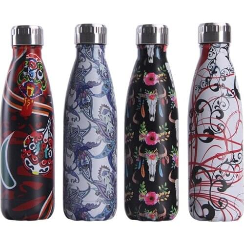 129-132 LOGO Custom Stainless Steel Bottle For Water Thermos Vacuum Insulated Cup Double-Wall Travel Drinkware Sports Flask