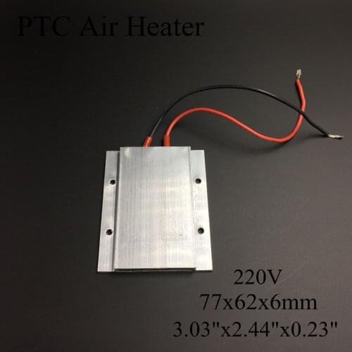 2 pieces/lot) 220V 77*62*6mm Warm Tool Insulated PTC Ceramic Air Heater Egg Incubator Heating Incubation Equipment