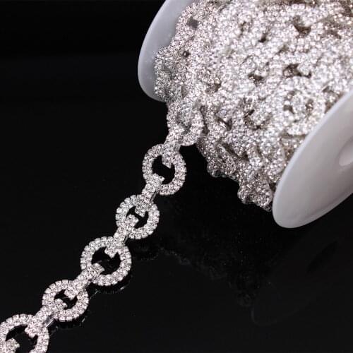 5 Yard Factory Wholesale Price Chain Trimming High Quality Base Claw Close Cup Chain Sew On Garment Applique accessories
