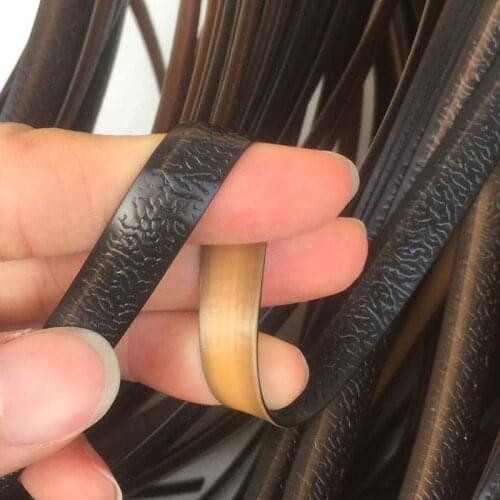 500g Embossing Black Coffee Gradient PE Synthetic Flat Rattan Material Weaving Repair Table Sofa Chair Basket Furniture Decor