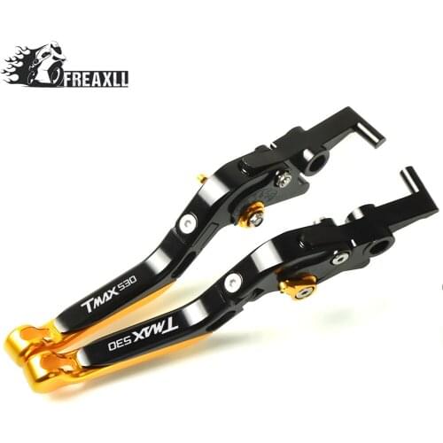 Aluminum Motorcycle Adjustable Folding Brake Clutch Levers Handle For YAMAHA TMAX 530 2008-2018 2009 2010 2011 2012 2013 2014