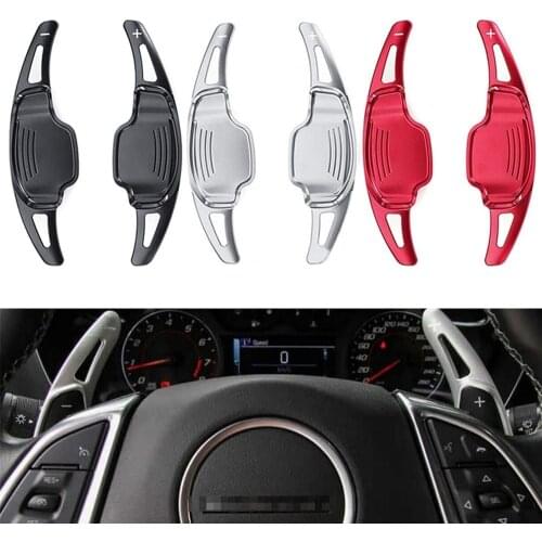 Aluminum Alloy Car Steering Wheel Shift Paddle Shifter Extension For 2016-2019 Cadillac XT5 CT6 2012-2015 Chevy Camaro