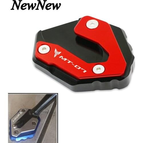 Motorcycle Foot Side Stand Kickstand Extension Pad Support Plate Enlarge For Yamaha MT-07 MT07 MT 07 FZ-07 FZ07 XSR700 2018-2019