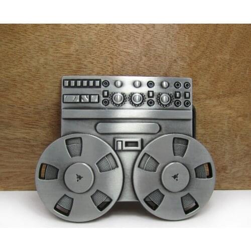 BuckleClub retro zinc alloy music player belt buckle jeans gift cowboy belt buckle FP-02831 for men 4cm width loop