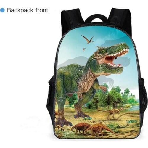 Childrens cartoon schoolbag 14 inch dinosaur schoolbag Backpack