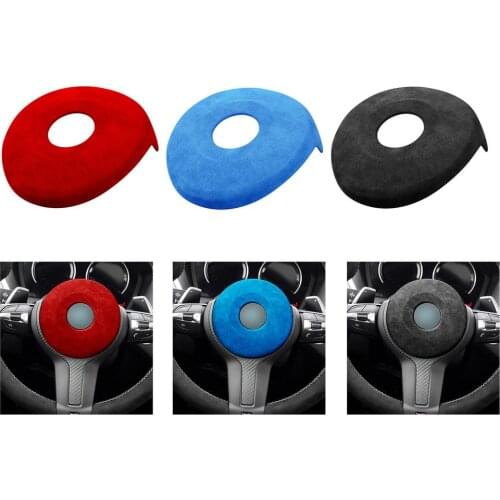 For BMW F30 F31 F32 F34 F36 1/2/3/4 Series Car Steering Wheel Decoration Sticker with Comfortable Touch DIY Soft Auto Interior