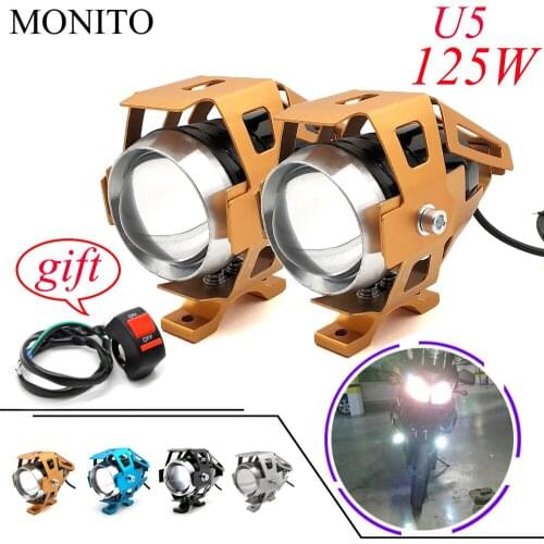 For Suzuki GSX650F HAYABUSA GSXR1300 SV1000 TL1000 GSR600 Motorcycle Light LED Driving Headlight Fog Light Auxiliary Lamp 12v U5