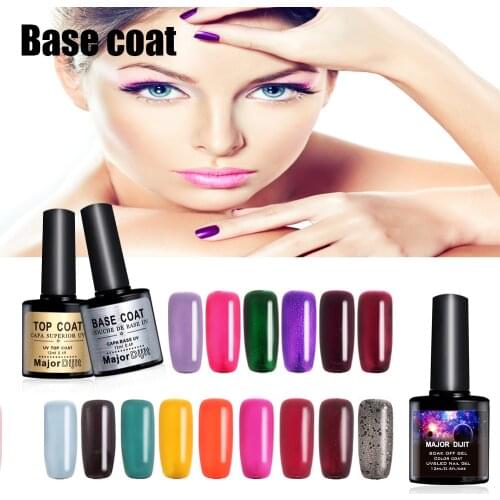 Top Quality 12ml Base Coat Nail Salon Design DIY Soak off UV LED Nail Gel Polish Sticky Top Coat Finish Gel
