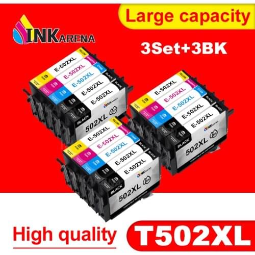 INKARENA Ink cartridge for EPSON 502 T502 XL for Expression Premium XP5100 XP5105 Wrokforce wf-2865 wf-2860 Printer cartridges