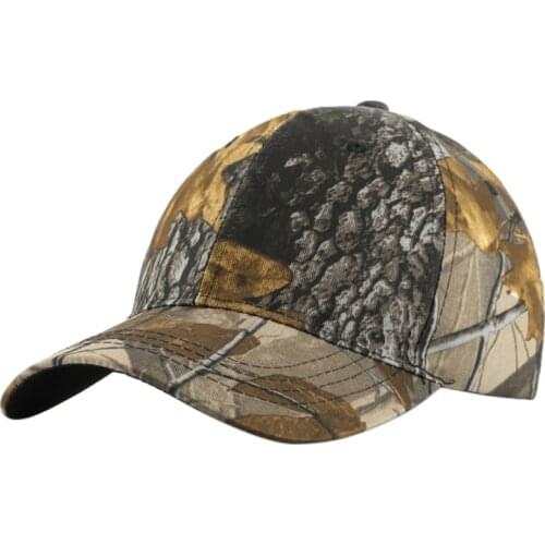 Camouflage Fishing Hat Leaf Camo Baseball Cap for Fishing Mountaineering Hiking 094C